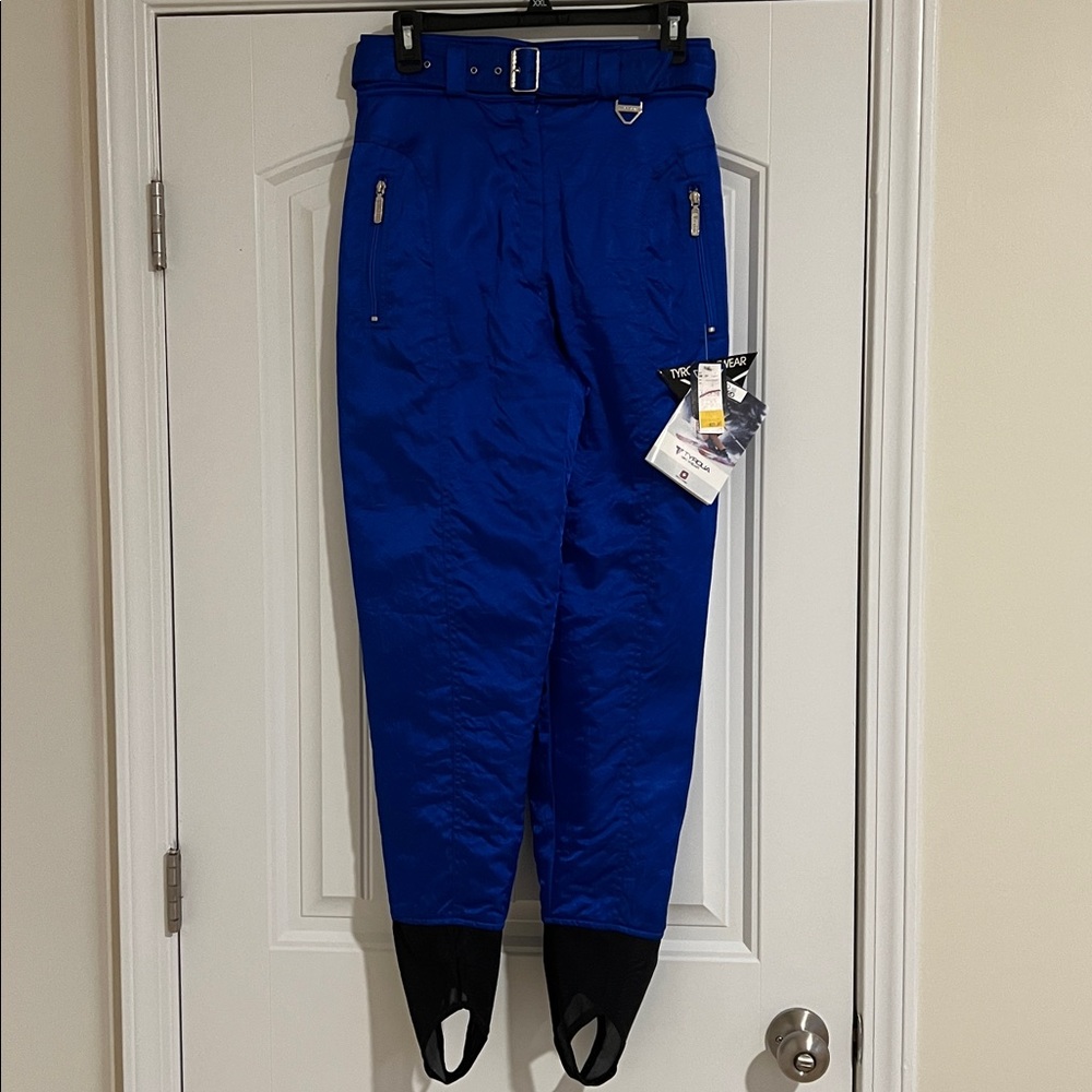 Tyrolia Vintage Vibrant Blue women’s size 10 ski Pants brand new with tags